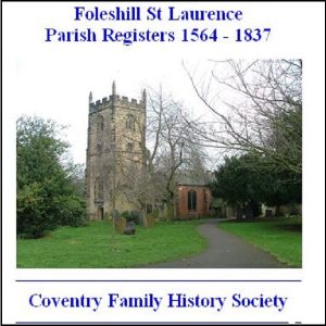 Foleshill St. Laurence Parish Registers 1564-1837