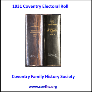 Coventry 1931 Electoral Roll