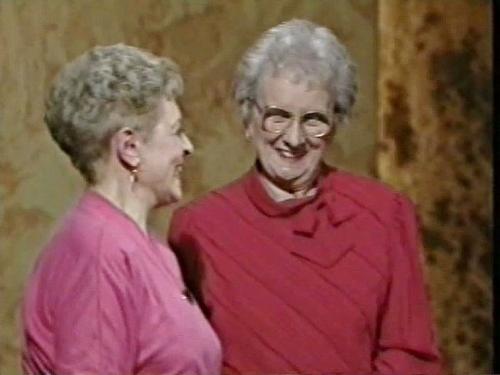 Carmen Silvera pictured on 'This is your Life' with CFHS member Evelyn Humphreys 1991 