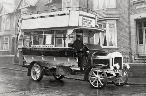 Double Decker Maudslay Bus    -   Images reproduced by kind permission of Culture Coventry Trust/Coventry Archives